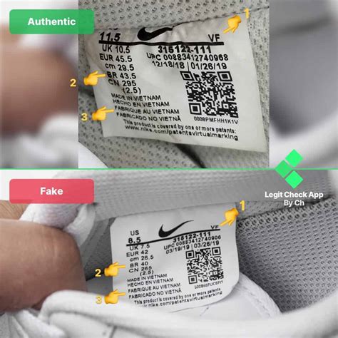 how can you tell if nikes are real or fake|check nike authenticity.